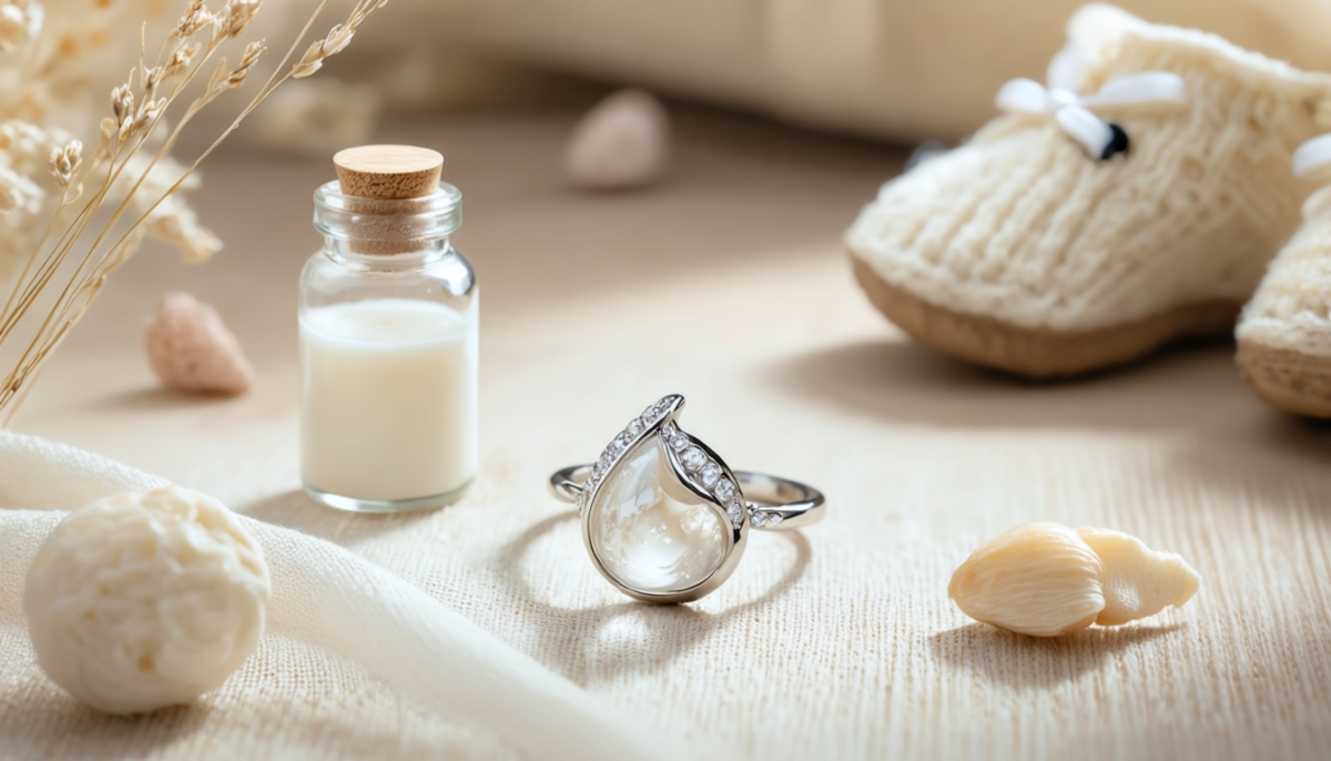 découvrez comment préserver un trésor maternel unique grâce à des bijoux fabriqués avec du lait maternel, symboles d'amour et de lien éternel entre mère et enfant.