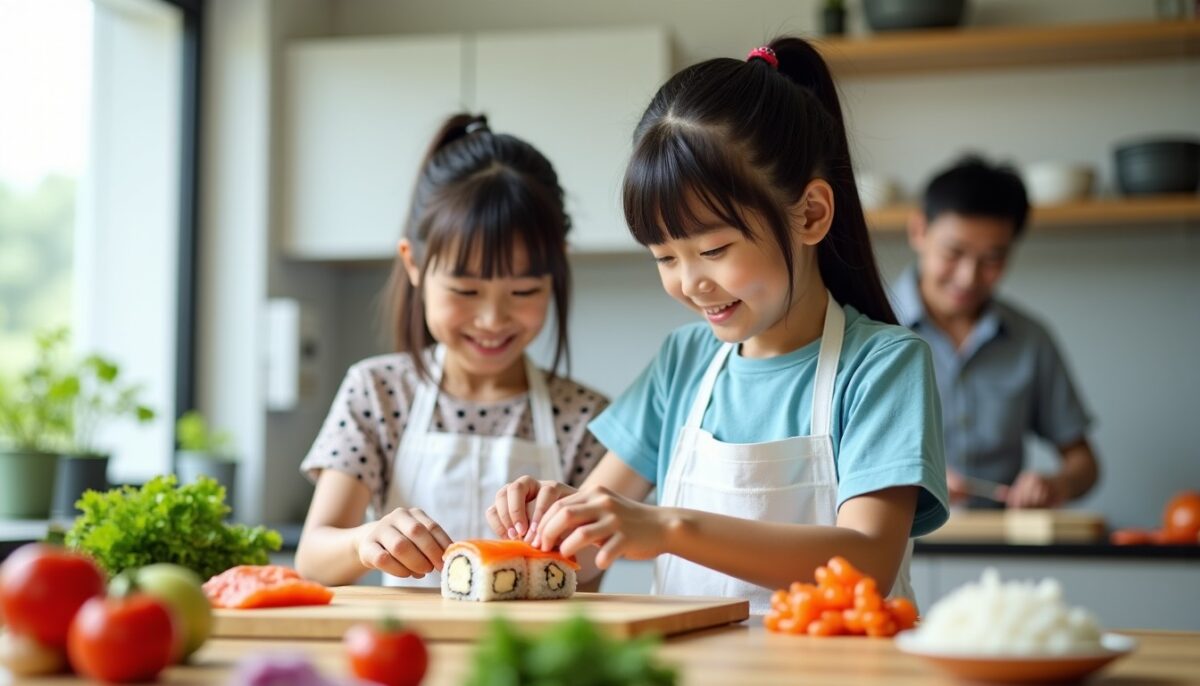 Cuisine japonaise en famille : un atelier savoureux pour petits et grands