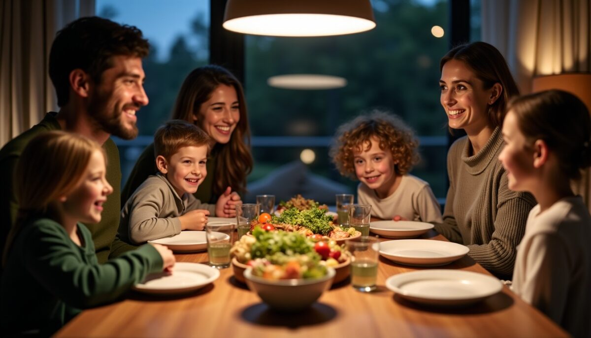 Comment savourer les repas du soir en famille sans perdre votre énergie